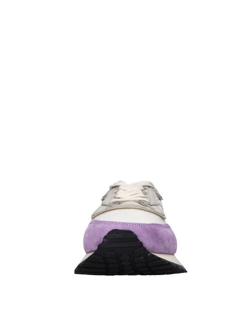 Sneakers in pelle e tessuto HIDNANDER | TENKEI HE1WS400 433ARGENTO-ORCHIDEA-NERO